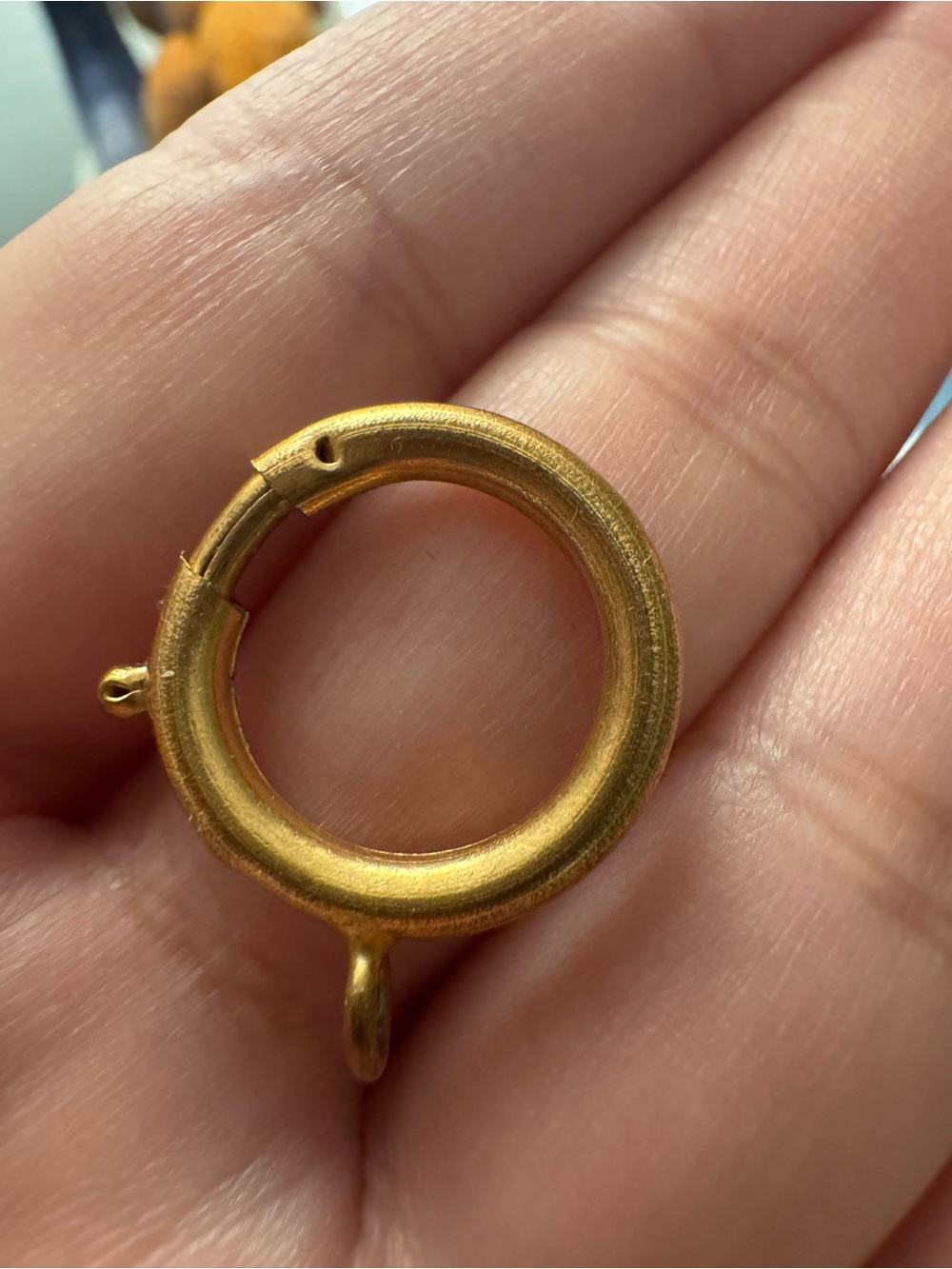 Vintage Large Gold Filled Bolt Clasp! RARE.